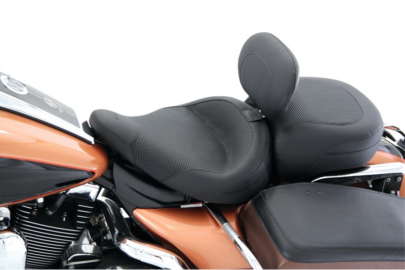 Picture of Mustang Motorcycle MMP Solo with Driver Backrest Original Solo Motorcycle Seats - 79548