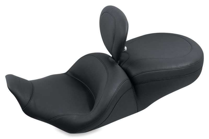 Picture of Mustang Motorcycle MMP 1 Piece Touring with Driver Backrest Original One-Piece Motorcycle Seats - 79672
