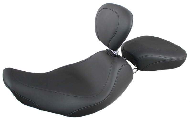Picture of Mustang Motorcycle MMP Solo with Driver Backrest Original Solo Motorcycle Seats - 79693