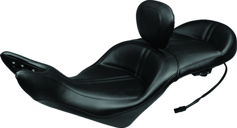 Picture of Mustang Motorcycle MMP 1 Piece Touring with Driver Backrest Original One-Piece Motorcycle Seats - 79723