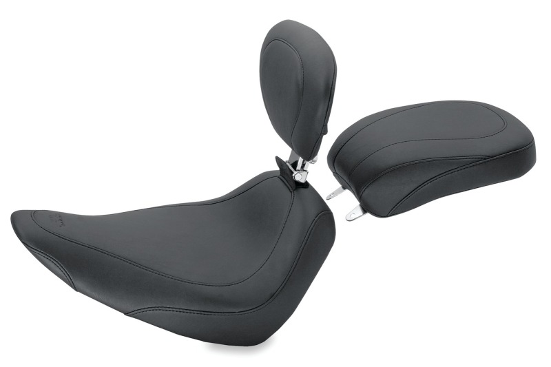 Picture of Mustang Motorcycle MMP Solo with Driver Backrest Original Solo Motorcycle Seats - 79750