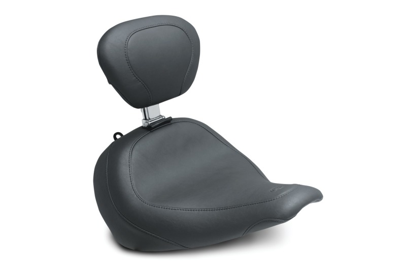 Picture of Mustang Motorcycle MMP Solo with Driver Backrest Original Solo Motorcycle Seats - 79772