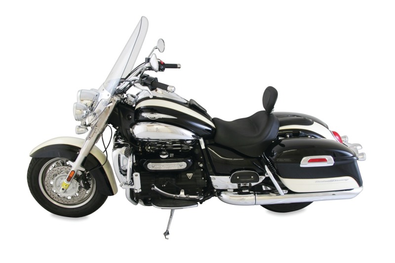 Picture of Mustang Motorcycle MMP 2 Piece Seat with Driver Backrest Original Two-Piece Motorcycle Seats - 79781