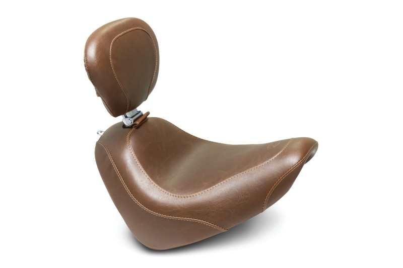 Picture of Mustang Motorcycle MMP Solo with Driver Backrest Original Solo Motorcycle Seats - 83010