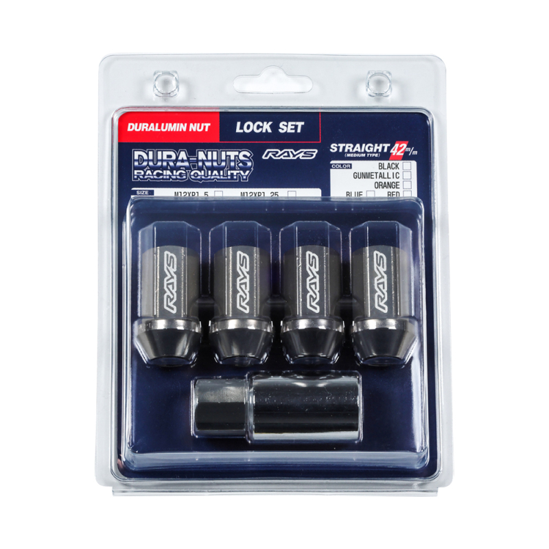 Picture of Rays RAY Dur-Nut L42 Lock Set Lug Nuts - WDURA42121504LPB