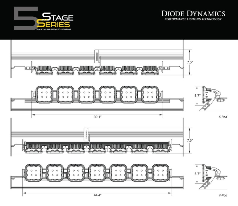 Picture of Diode Dynamics DIO Roof Rack Mounting Kit Light Mounts - DD7830