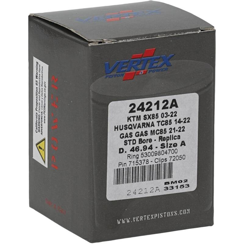 Picture of Vertex Pistons VEP Cast Replica Piston Kit Piston Sets - 24212A