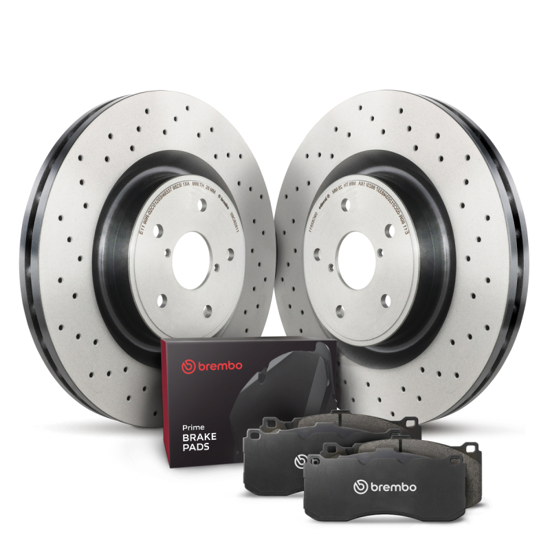 Picture of Brembo OE BRE UV Coated OE Equiv Rotors Front Brake Rotors - KT04263