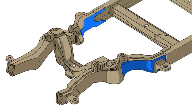 Picture of RBR Front Frame Section - Rustbuster Front Frame Section Left Side rbrRB7348L