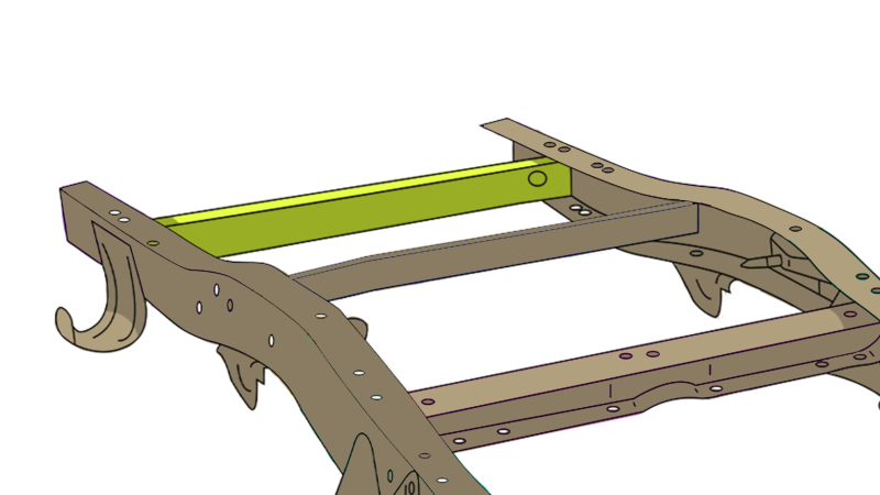 Picture of RBR Crossmembers - Rustbuster Spare Tire Crossmember rbrRB7361