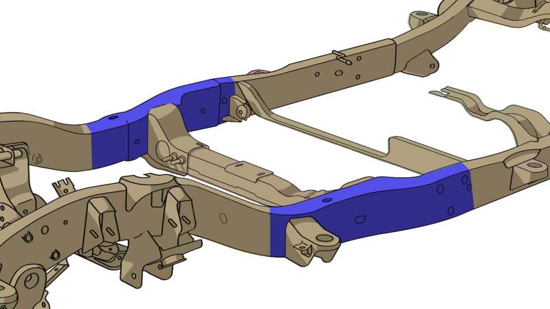 Picture of RBR Frame Section - Rustbuster Front Center Frame Section Right Side rbrRB7406R