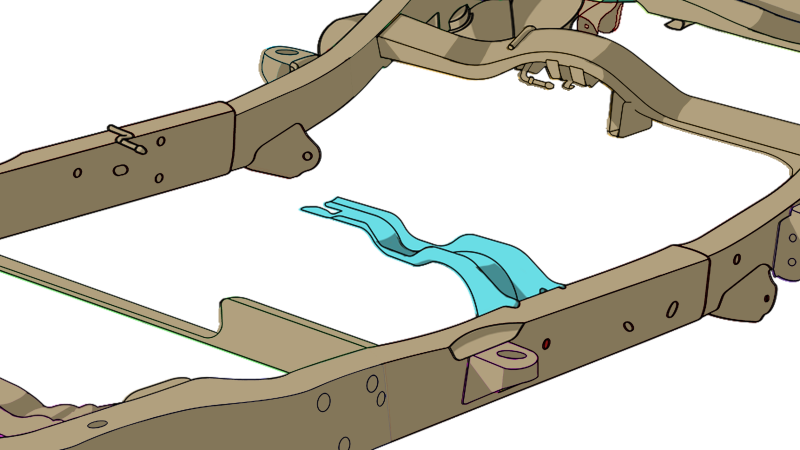 Picture of RBR Spring Mounts - Rustbuster Tank Support Bracket rbrRB7411