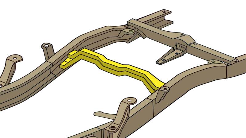 Picture of RBR Crossmembers - Rustbuster Fuel Tank Crossmember rbrRB7609