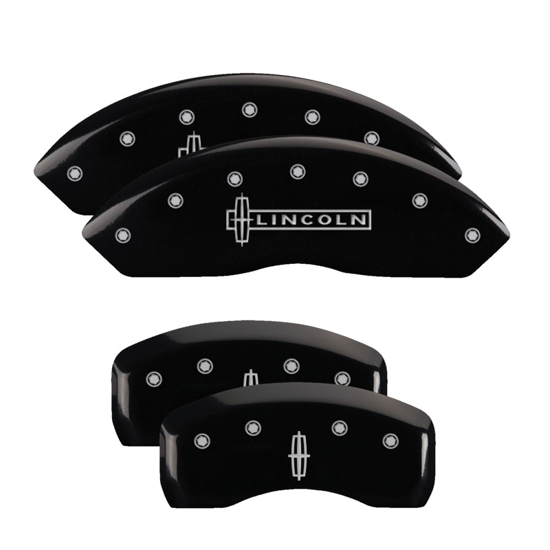 Picture of MGP Caliper Covers 4 Logo Front - 36018SLC1BK