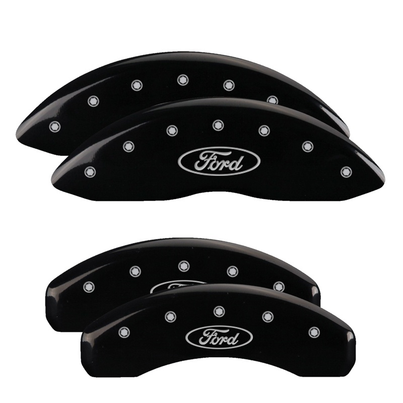 Picture of MGP Caliper Covers 4 Logo Front - 10239SFRDBK