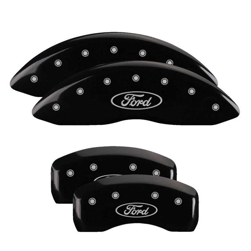 Picture of MGP Caliper Covers 4 Logo Front - 10241SFRDBK