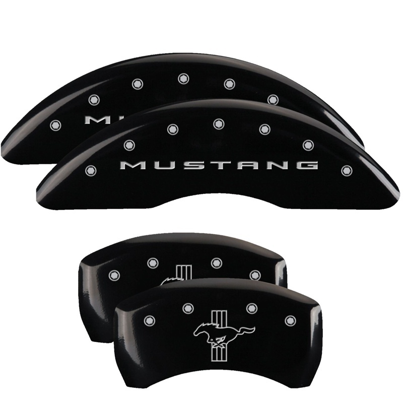 Picture of MGP Caliper Covers 4 Logo Front - 10201SMB2BK