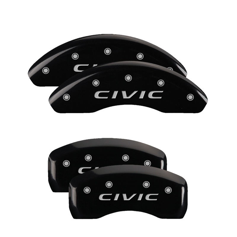 Picture of MGP Caliper Covers 4 Logo Front - 20218SCVCBK