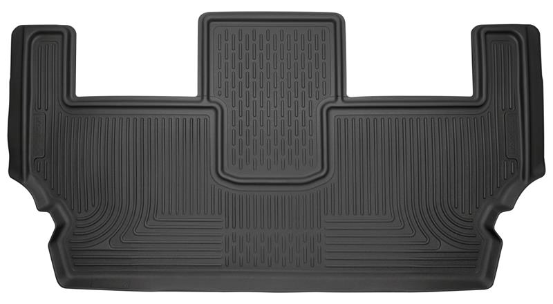 Picture of HL Classic - Rear - Black - Husky Liners 2017 Chrysler Pacifica (Stow and Go) 3rd Row Black Floor Liners hsl14021