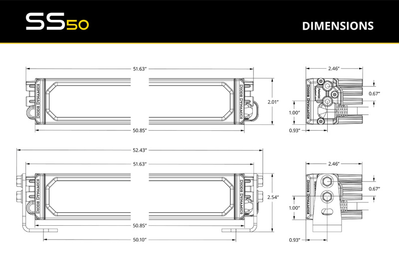 Picture of Diode Dynamics DIO LED Light Bars Light Bars & Cubes - DD8406