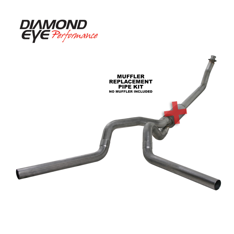 Picture of Diamond Eye Performance DEP Turbo Back Exhaust Kit SS - K4214S-RP