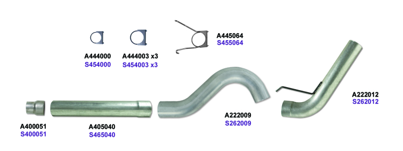 Picture of Diamond Eye Performance DEP DPF Back Exhaust Kit AL - K5256A