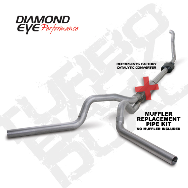 Picture of Diamond Eye Performance DEP Turbo Back Exhaust Kit AL - K4308A-RP