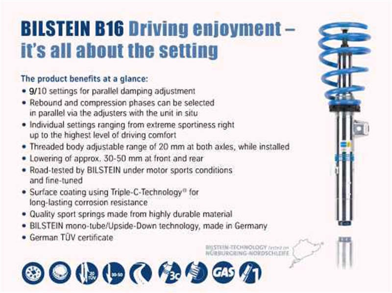 Picture of Bilstein BIL B16 Series Suspension Kits Coilovers - 48-252096