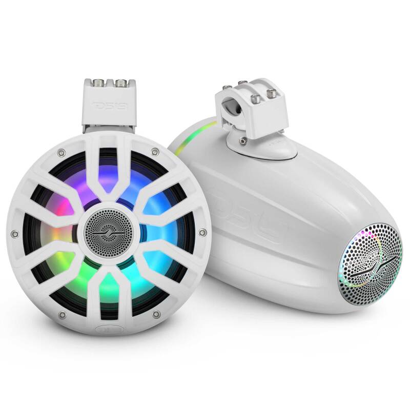 Picture of DS18 DSE NXL Marine and Powersports Towers Driver Speakers - NXL-IQ8TPNEO/WH
