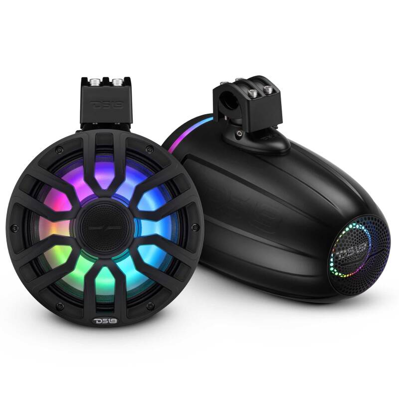 Picture of DS18 DSE NXL Marine and Powersports Towers Driver Speakers - NXL-IQ8TPNEO/BK