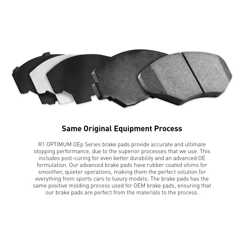 Picture of R1 Concepts RNC Optimum OE Brake Pads - 2552-1473-00
