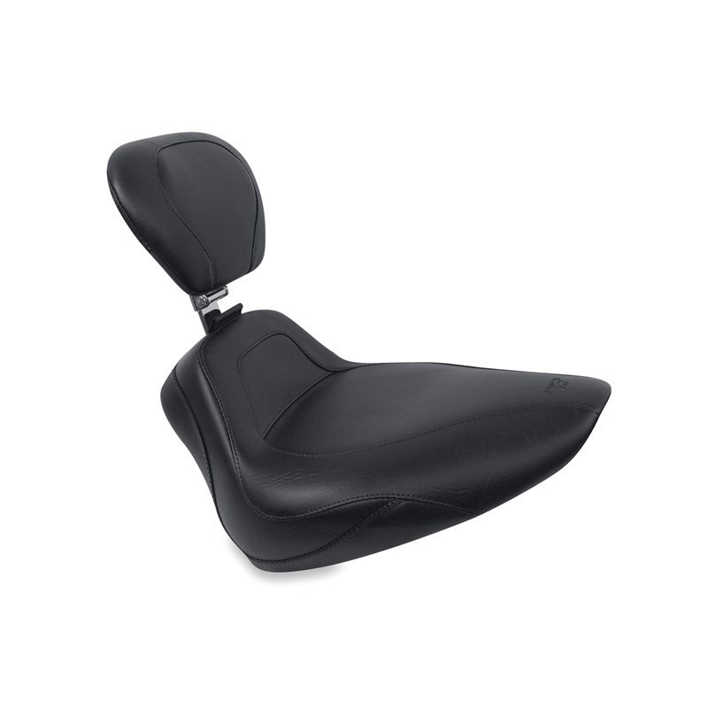 Picture of Mustang Motorcycle MMP Solo with Driver Backrest Original Solo Motorcycle Seats - 79278