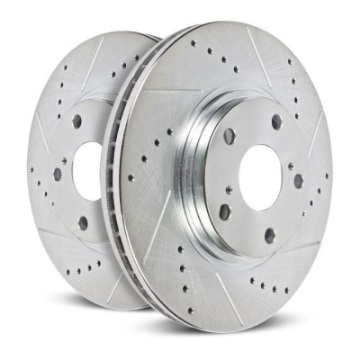 Picture of Power Stop 91-96 Dodge Stealth Rear Evolution Drilled & Slotted Rotors - Pair