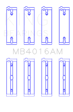Picture of King Engine Bearings Mitsubishi 181CI 3-0L 6G72 V6 Size +0-25 Main Bearing Set
