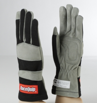 Picture of RaceQuip Black 1-Layer SFI-1 Glove - Small