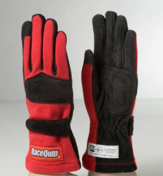 Picture of RaceQuip Red 2-Layer SFI-5 Glove - Large