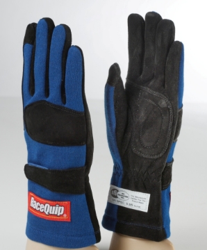 Picture of RaceQuip Blue 2-Layer SFI-5 Glove - Small