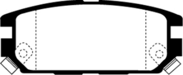 Picture of EBC 91-93 Dodge Stealth 3-0 4WD Greenstuff Rear Brake Pads