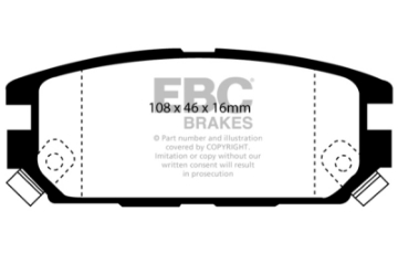 Picture of EBC 91-93 Dodge Stealth 3-0 4WD Greenstuff Rear Brake Pads