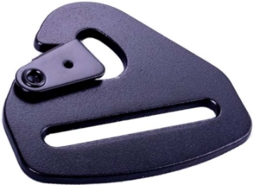 Picture of RaceQuip Snap Hook End Seat Belt Mounting Hardware - Fits 2 In- Belts - Forged Steel - Black