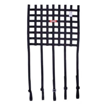 Picture of RaceQuip Ribbon Style Race Car Window Net w-1In Mounting Straps - SFI 27-1 Certified Blk 18 H X 18 W