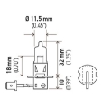 Picture of Hella Bulb H3 12V 55W Pk22S T325 Heavy Duty