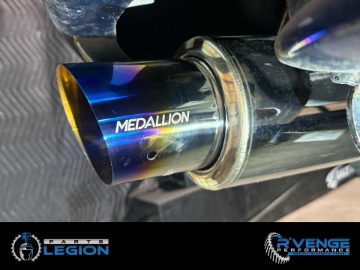 Picture of Revel Medallion Touring-S Catback Exhaust - Dual Muffler- Blue Tip 90-99 Mitsubishi 3000GT VR4