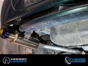 Picture of Revel Medallion Touring-S Catback Exhaust - Dual Muffler- Blue Tip 90-99 Mitsubishi 3000GT VR4