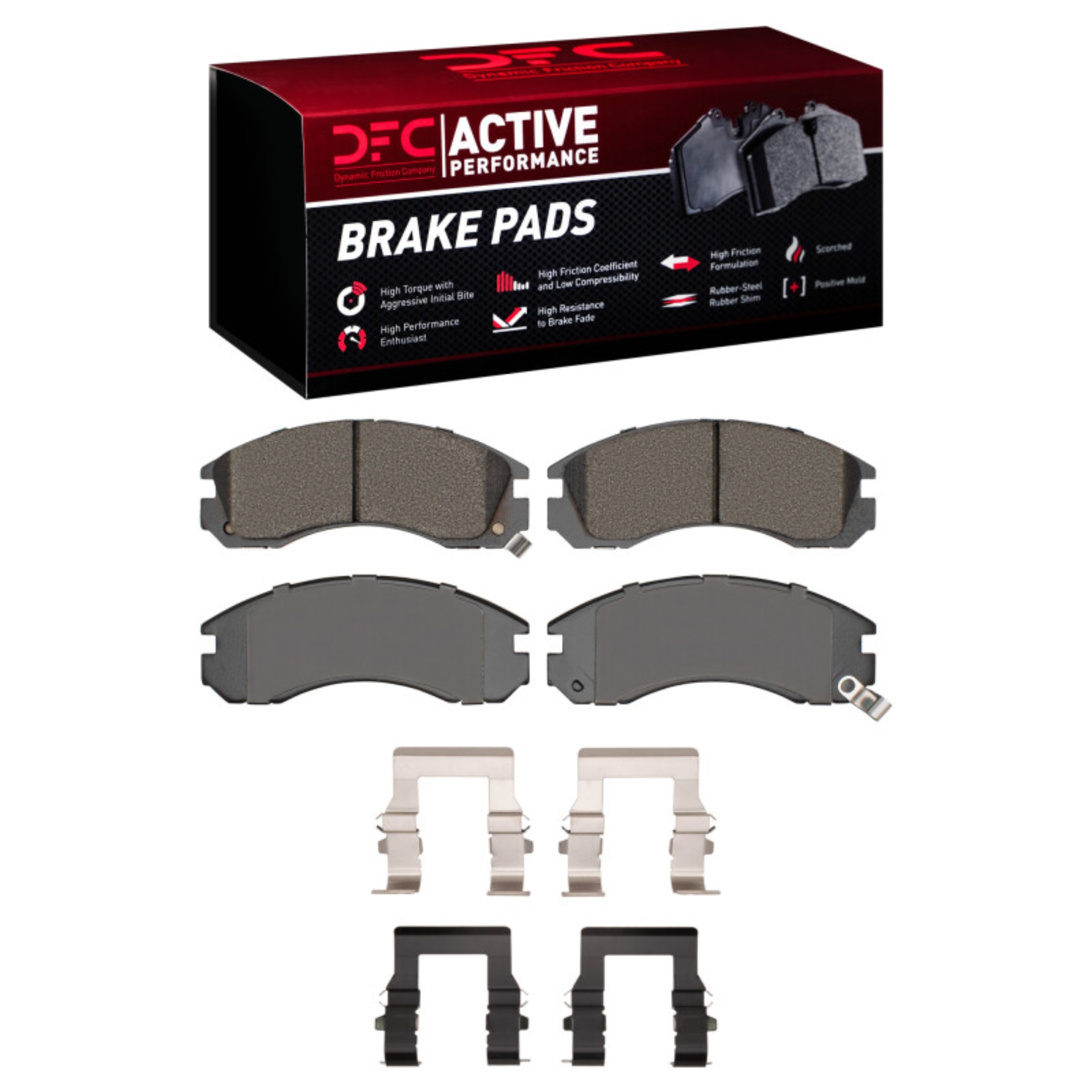 Picture of DFC 90-22 Dodge Stealth Front Active Performance Pads and Hardware Kit