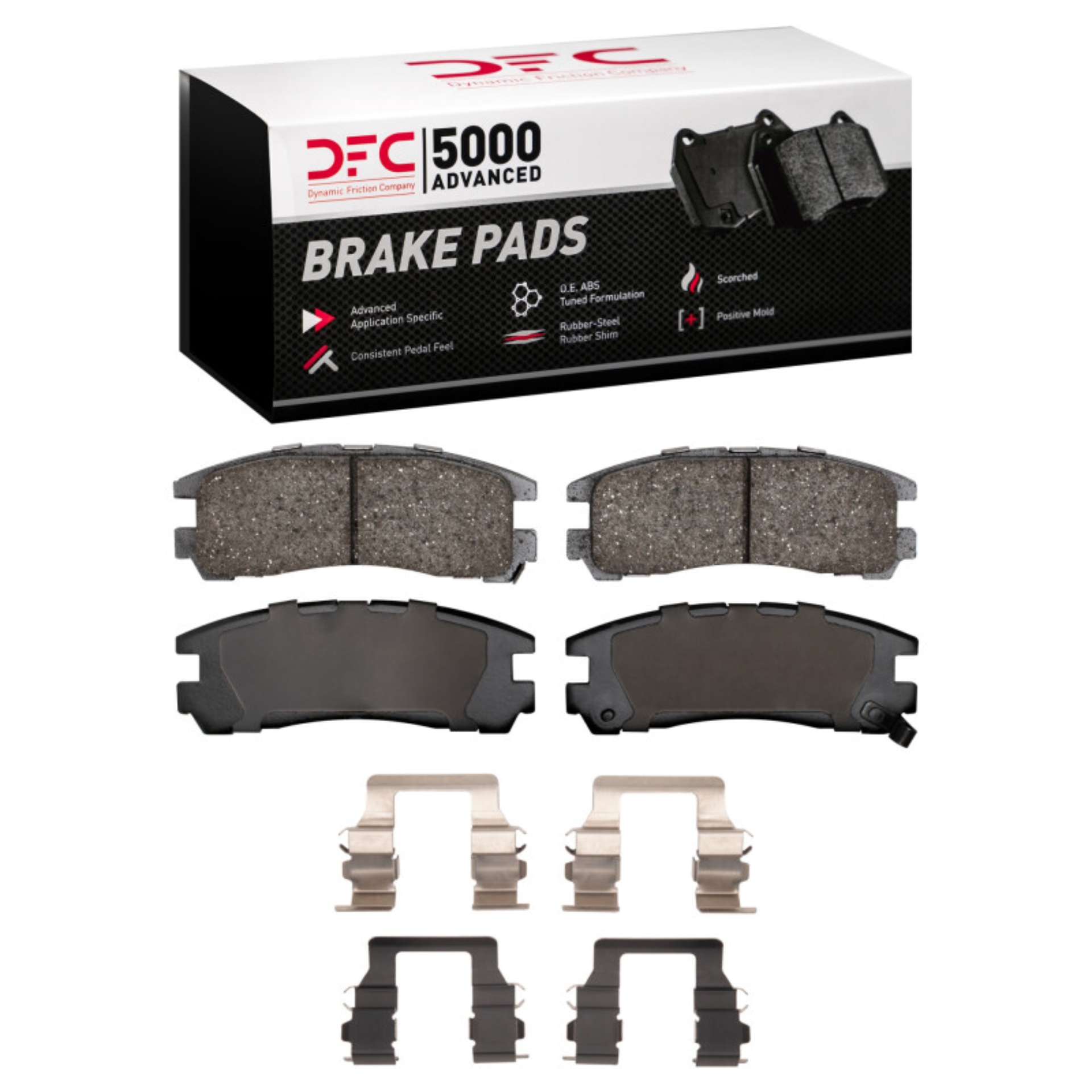 Picture of DFC 88-99 Dodge Stealth Rear 5000 Advanced Ceramic Brake Pads and Hardware Kit