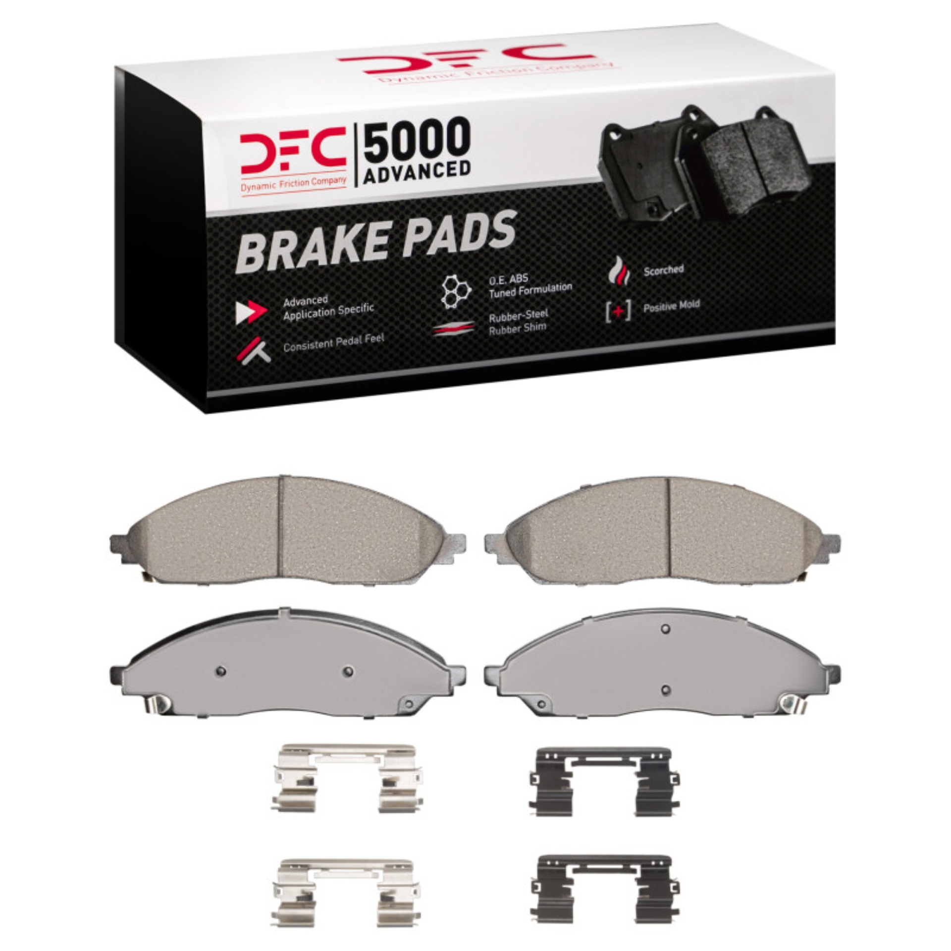 Picture of DFC 20-25 Chrysler Pacifica Front 5000 Advanced Ceramic Brake Pads and Hardware Kit