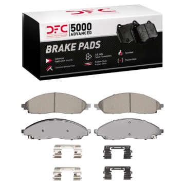 Picture of DFC 20-25 Chrysler Pacifica Front 5000 Advanced Ceramic Brake Pads and Hardware Kit