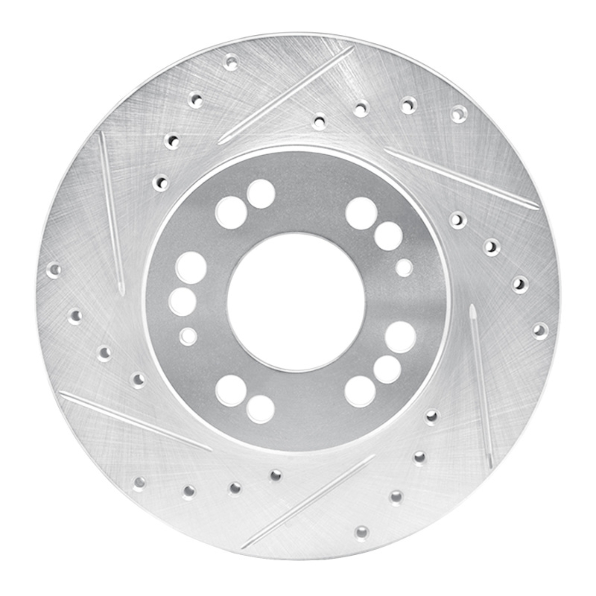 Picture of R1 1991-2004 Dodge STEALTH Front Left Drilled & Slotted Silver Brake Rotor