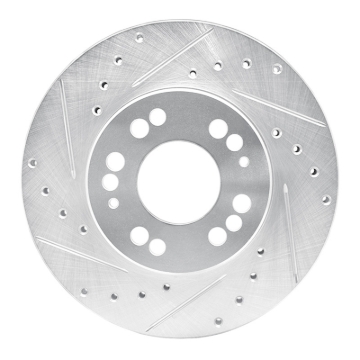Picture of R1 1991-2004 Dodge STEALTH Front Left Drilled & Slotted Silver Brake Rotor